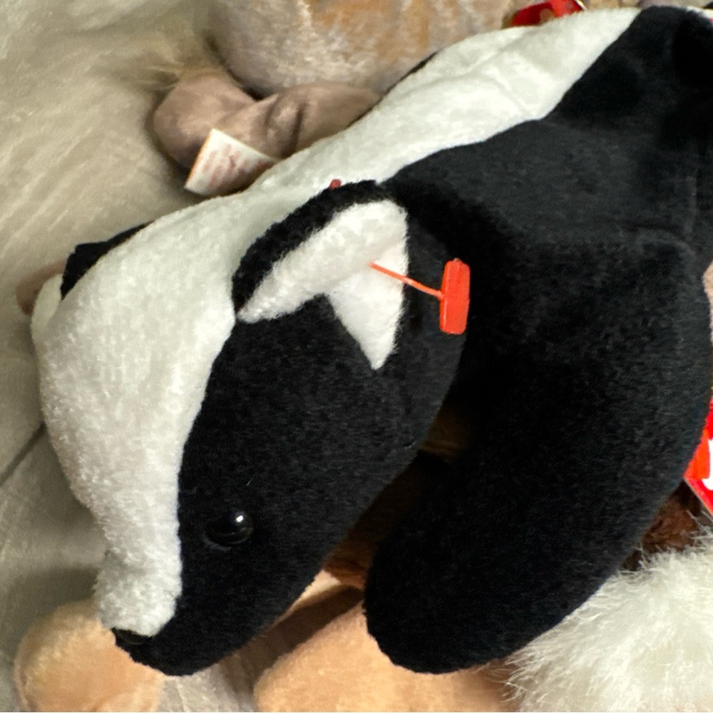 Ty Beanie Baby Lot 8 1990’s Jabber Stretch Whisper Bernie Goatee Canyon Mel Stin - Picture 13 of 16